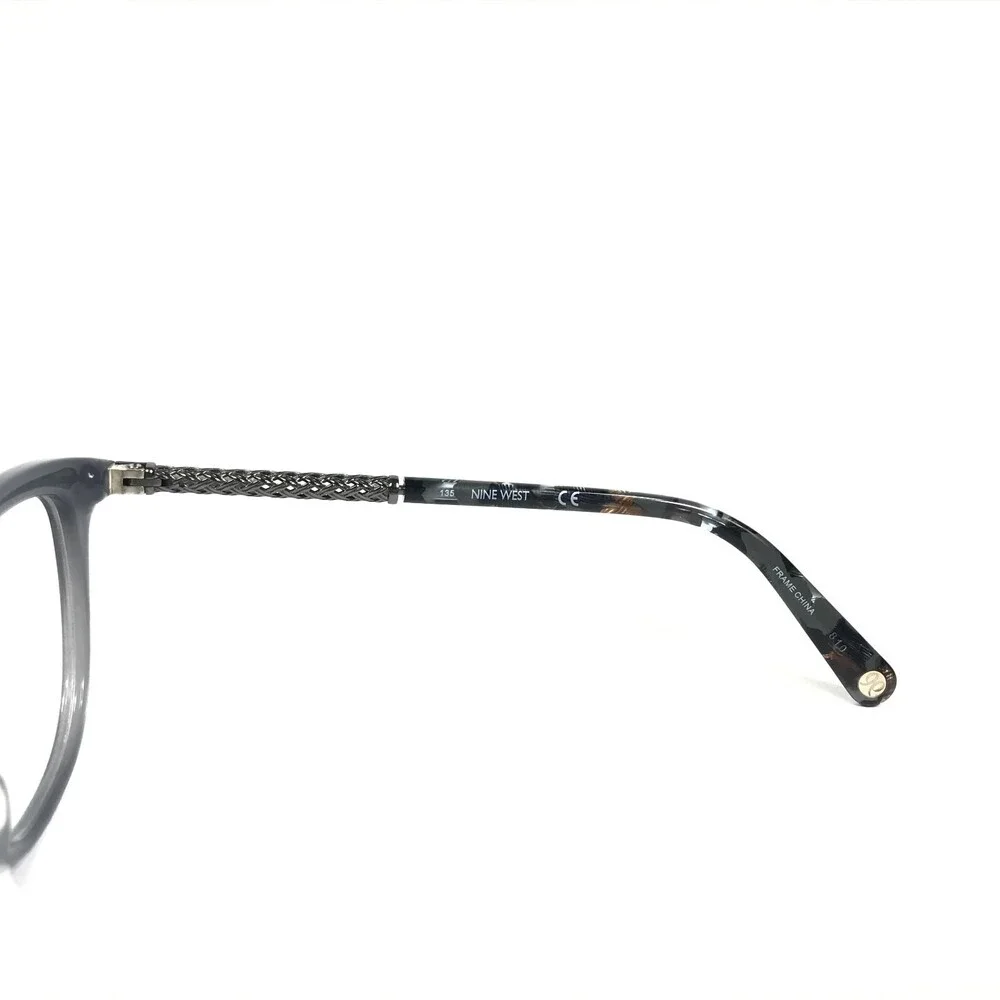 Nine West Eyeglasses Frames NW5143 014 Blue Silver Cat Eye Full Rim 52-16-135